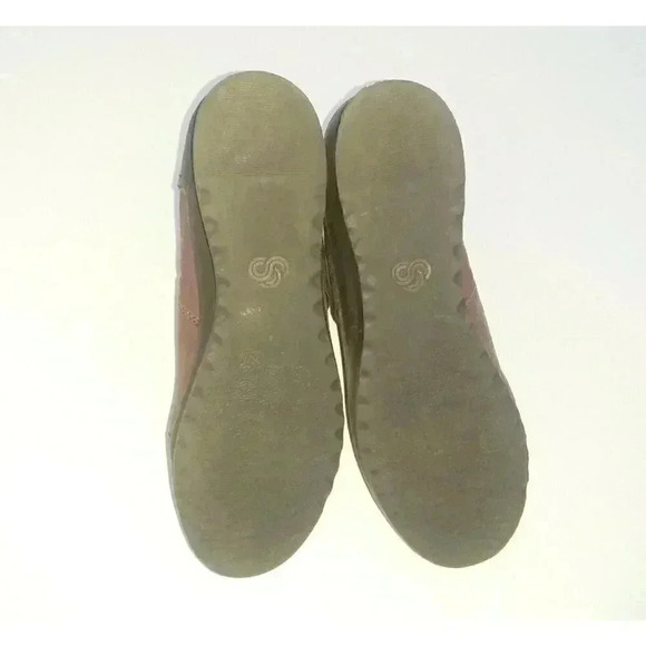 Clarks Womens Ankle Boots Burgundy Black Wedge Heel Round Toe Side Zip 7.5 M - Picture 2 of 7